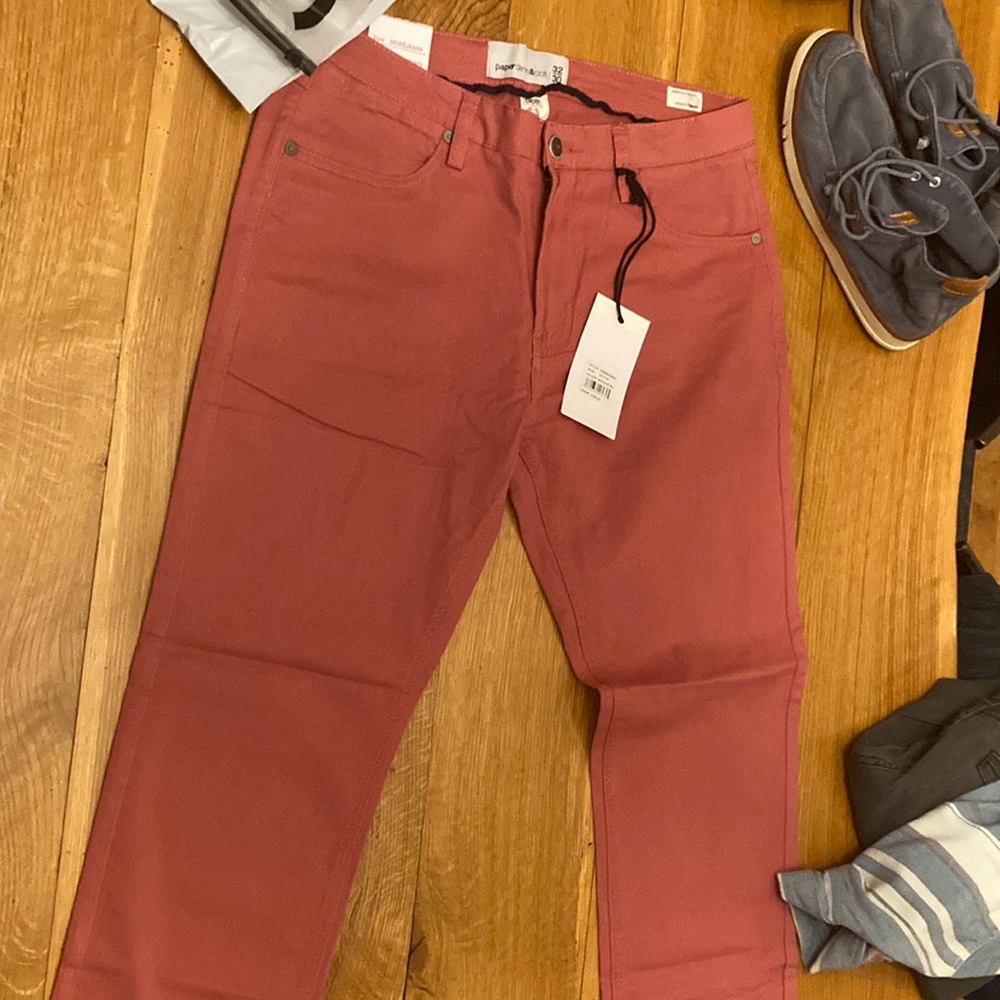 Paper denim and cloth Nantucket red slim fit mens jeans
